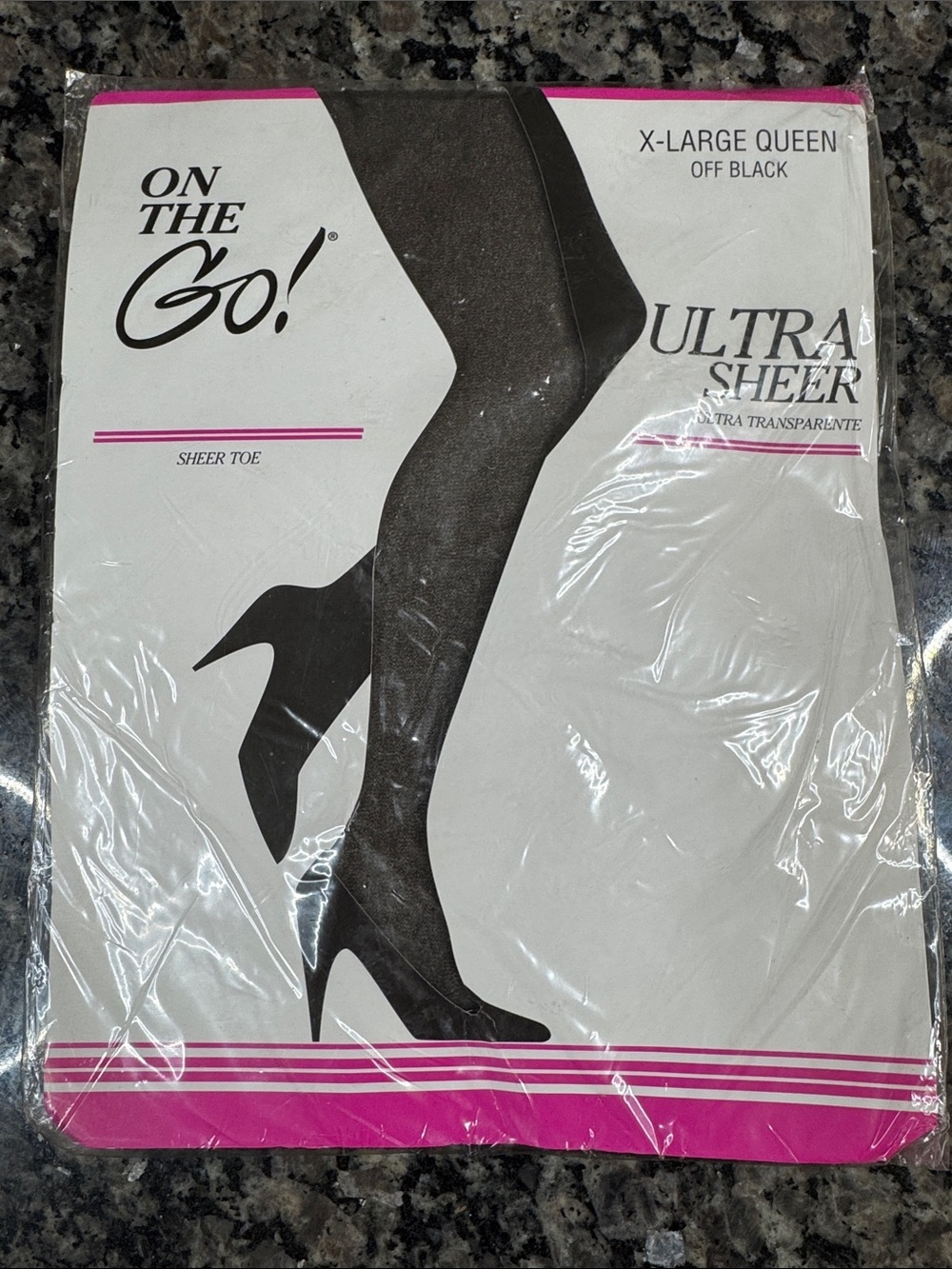 Ultra Sheer Hosiery - Off Black (X-Large Queen)